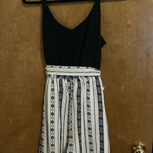 Lily‎ Rose Black and White Romper